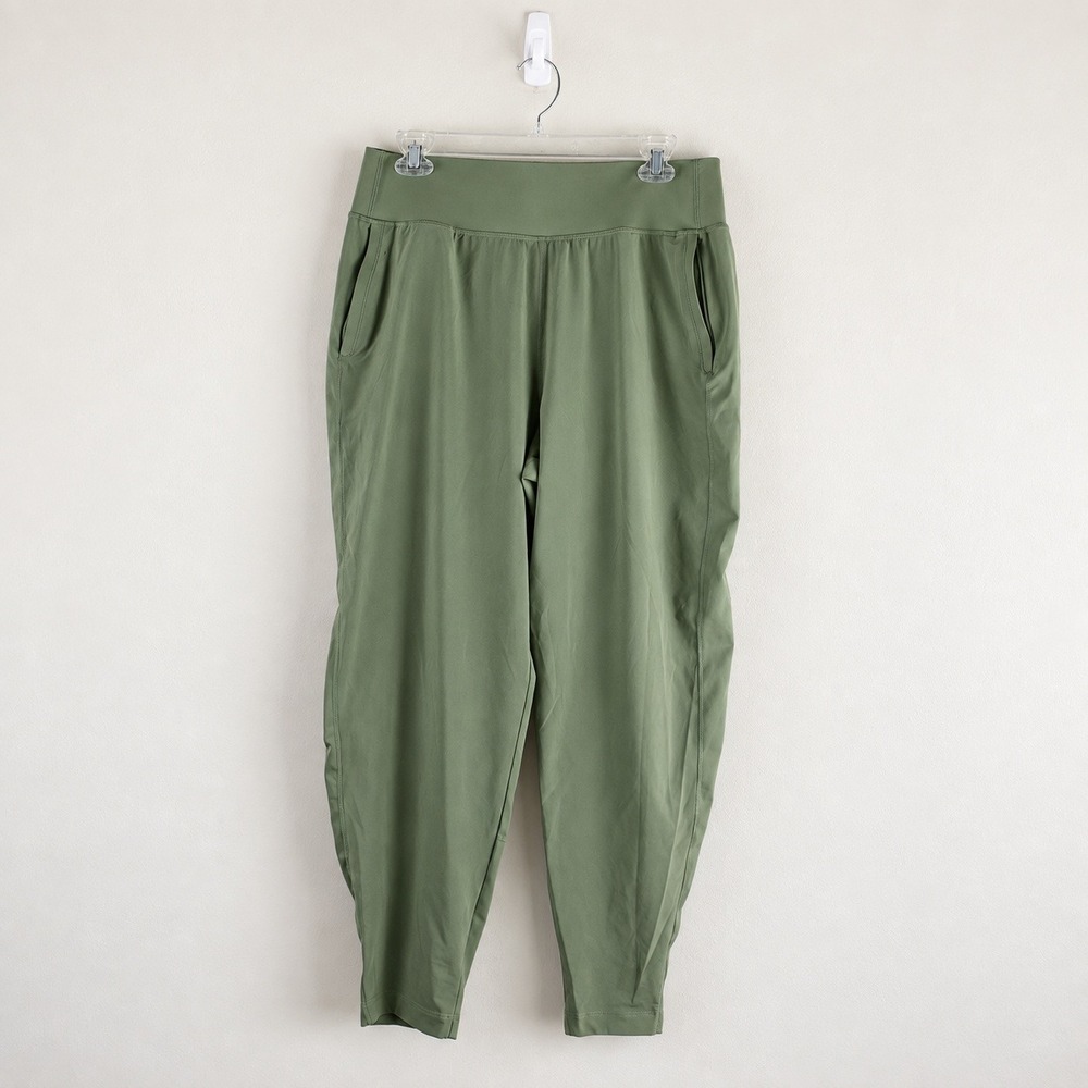 Athleta Run With It Pant Sage Green Joggers Womens Large High Rise Activewear
